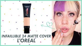 PELLE GRASSA NO THANKS 🙅🏼‍♀️ Fondotinta Infaillible 24H Matte Cover LOrèal  Test amp Tell [upl. by Mackenzie517]