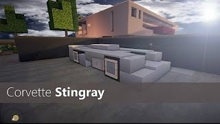 Minecraft Corvette Stingray Tutorial [upl. by Ziagos]