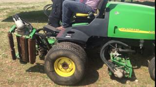 John Deere 3225C Fairway Mower [upl. by Sukcirdor]