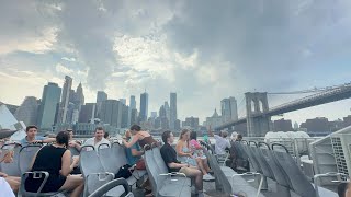 New York City in Cruse  Sightseeing New York City in Ferry [upl. by Enilreug636]