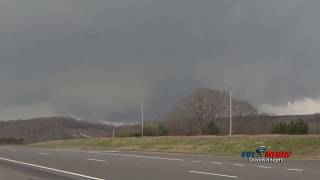 TOO CLOSE Russellville AL Tornado 19 March 2018 Storm Chase [upl. by Cahan]