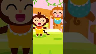 Cinco Monitos Saltando en la Cama🐵 shorts pinkfong [upl. by Eiramalegna279]