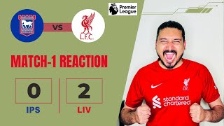 Liverpool2 DOMINATED Ipswich0  2nd half was BRUTAL [upl. by Euqinom]