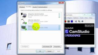 CamStudio 20  Recording audio from speakers Easy Tutorial [upl. by Dowlen]