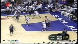 Allen Iverson hits 7 Threepointers in a quarter Team USA vs Canada 28pts FULL highlight [upl. by Htnamas883]