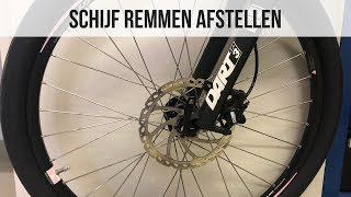 Schijfremmen afstellen  MTB  E Bike fiets remmen af stellen [upl. by Ximenez]