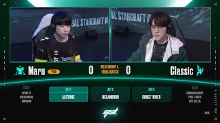 2024 GSL S1 Ro8 Group A Match5 Maru vs Classic [upl. by Noiwtna]