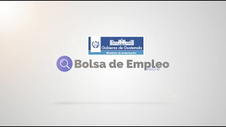 Bienvenidos a la quotBolsa de Empleoquot del Ministerio de Gobernación [upl. by Sulohcin704]