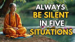 Always Be Silent in Five Situations A  Buddhist Story [upl. by Erual]