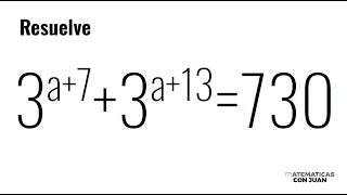 ¿SABES RESOLVER ESTA ECUACIÓN EXPONENCIAL Matemáticas Básicas [upl. by Cristabel]