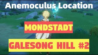 Anemoculus 342 Location Mondstadt Galesong Hill 2  Genshin Impact [upl. by Remlap]