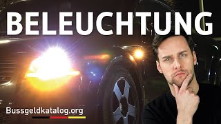 KfzBeleuchtung Wann ist welcher Scheinwerfer zu nutzen 💡  bussgeldkatalogorg [upl. by Einwahr]