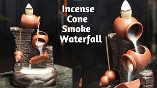 How to make smoke fountain  Diy backflow incense cone burner  Diy smoke downflow incense burner [upl. by Enecnarf]