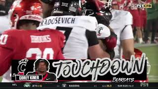 Cincinnati Football  Highlights Bearcats 24 Houston 14 FS1 [upl. by Annavahs135]