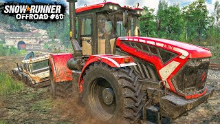 SNOWRUNNER 60 LKW bergen mit dem XXLTRAKTOR K7M  OFFROAD Simulation [upl. by Birch]