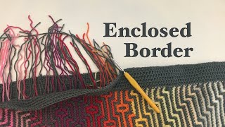 CROCHET HOW TO ADD A BORDER TO A BLANKET  enclosed double border around my Havana blanket [upl. by Kassi]