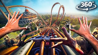 EXTREME 3D ROLLER COASTER SCARY VR VIDEO ROLLERCOASTER with KRAKEN [upl. by Fesoy462]