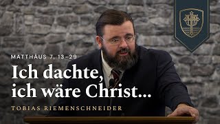 Ich dachte ich wäre Christ  Tobias Riemenschneider [upl. by Klemperer]