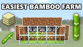 EASIEST Automatic Bamboo Farm in Minecraft 121 Super Fast amp Compact [upl. by Lytle308]