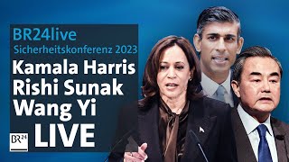 BR24live Grundsatzrede von USVizepräsidentin Kamala Harris  Sicherheitskonferenz 2023  BR24 [upl. by Lunna289]