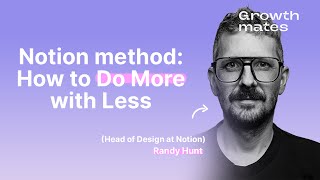 Notion method How to Do More with Less [upl. by Oeflein585]