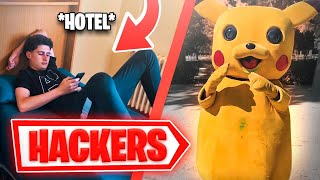 VOY a un HOTEL de Madrid para BUSCAR a los HACKERS y los VEO con PIKACHU😱 [upl. by Lulu322]