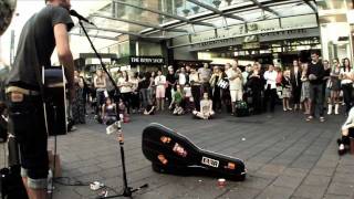 Passenger  The Sound of Silence  Busking  Rundle Mall [upl. by Ahseyd]