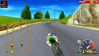 Moto Racer  Gameplay PSX  PS1  PS One  HD 720P Epsxe [upl. by Allerbag]