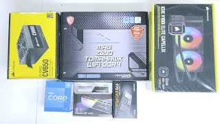 106K build featuring Intel12th gen i512600K MSI Z690 tomahawk wifi D4 Gskill I Time Lapse build [upl. by Onirefez401]