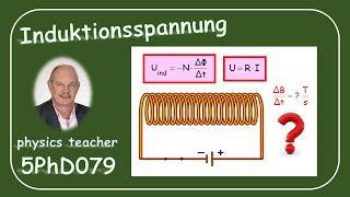 Physik 5PhD079 Induzierte Spannung [upl. by Suitangi428]