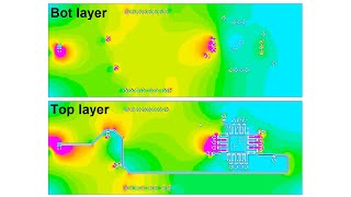 free Multilayer PDN simulation for KiCad FEMM 42 Finite Element Analysis ground bouncevoltage drop [upl. by Ellehcin]