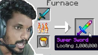 Minecraft But SMELTING Gives OP ENCHANTING Hindi Gameplay [upl. by Odeen406]