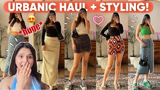 Let’s Style Urbanic Clothes🥹Trendy amp Huge Urbanic Skirts Haul😍  Rupal Yadav howtostyle [upl. by Sackey623]