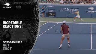 Grigor Dimitrov Hits Winner from a Smash  2024 US Open [upl. by Alessandro]