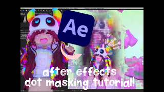 After effects dot masking tutorial for roblox edits 🤩 [upl. by Kawasaki]