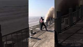 Thrilling and exciting钱塘江大潮The tide of Qiantang River中国杭州 [upl. by Alyl]