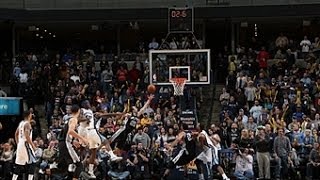 Mike Conley Forces OT in Memphis Manu Ginobili Gets the GameWinner [upl. by Yvonner]