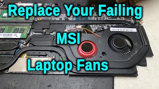 How to Clean Laptop FAN  MSI Laptop Disassembly [upl. by Eiral]