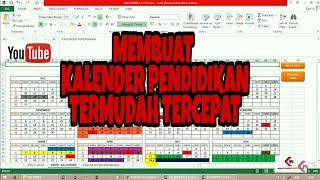 Tutorial membuat KALENDER PENDIDIKAN TAHUN 20242025 GRATIS APLIKASI KALENDER [upl. by Nauqahs]