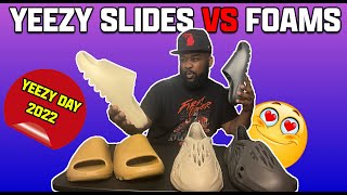 Yeezy Slides VS Foam Runners  Sizing Tips Which Yeezys To Go For On Yeezy Day 2022 [upl. by Namaj]