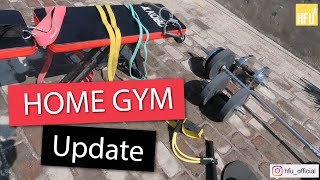 Home Gym Setup Update  How To Setup Gym at Home Bench Bar Dumbbells Resistance Band in hindi [upl. by Arlinda]