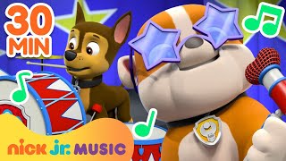 PAW Patrol Songs w Rubble amp Chase  30 Minute Compilation  Nick Jr Music [upl. by Joanna536]