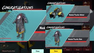 New Mythic forge Crate Opening  Masked Psychic Robe Set Crate Opening Pubg  Masked Psychic Helmet [upl. by Weihs]