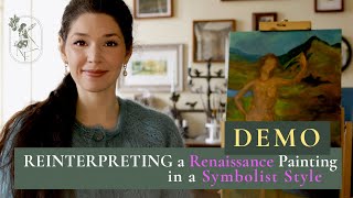 RealTime Oil Painting Demo Artistic Style Transformation  from Renaissance to Symbolism [upl. by Llennor66]