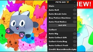 UPDATE 2 PETS GO ✨ OP SCRIPT COLLECT GIFT  AUTO DIG  AUTO FIND RELICS [upl. by Christabelle]