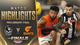 Collingwood v GWS Giants Highlights  Preliminary Final 2023  AFL [upl. by Burkley998]