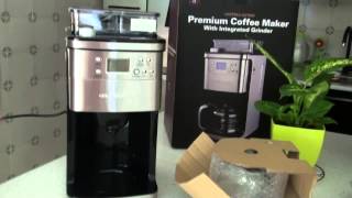 Andrew James Premium Filter Coffee Maker with Grinder [upl. by Evelina]