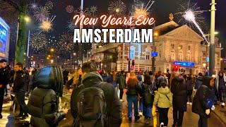 🎇 AMSTERDAM NEW YEARS EVE 2024 ft After Party amp Street fireworks Museumplein 🇳🇱 [upl. by Aielam]