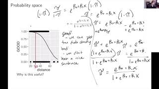 Logistic regression algebra STAT 320 ch 9 video 4 of 6 [upl. by Anitsirhc]