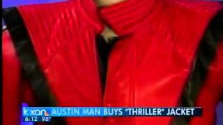 Austin man buys Jacksons Thriller jacket [upl. by Soni485]